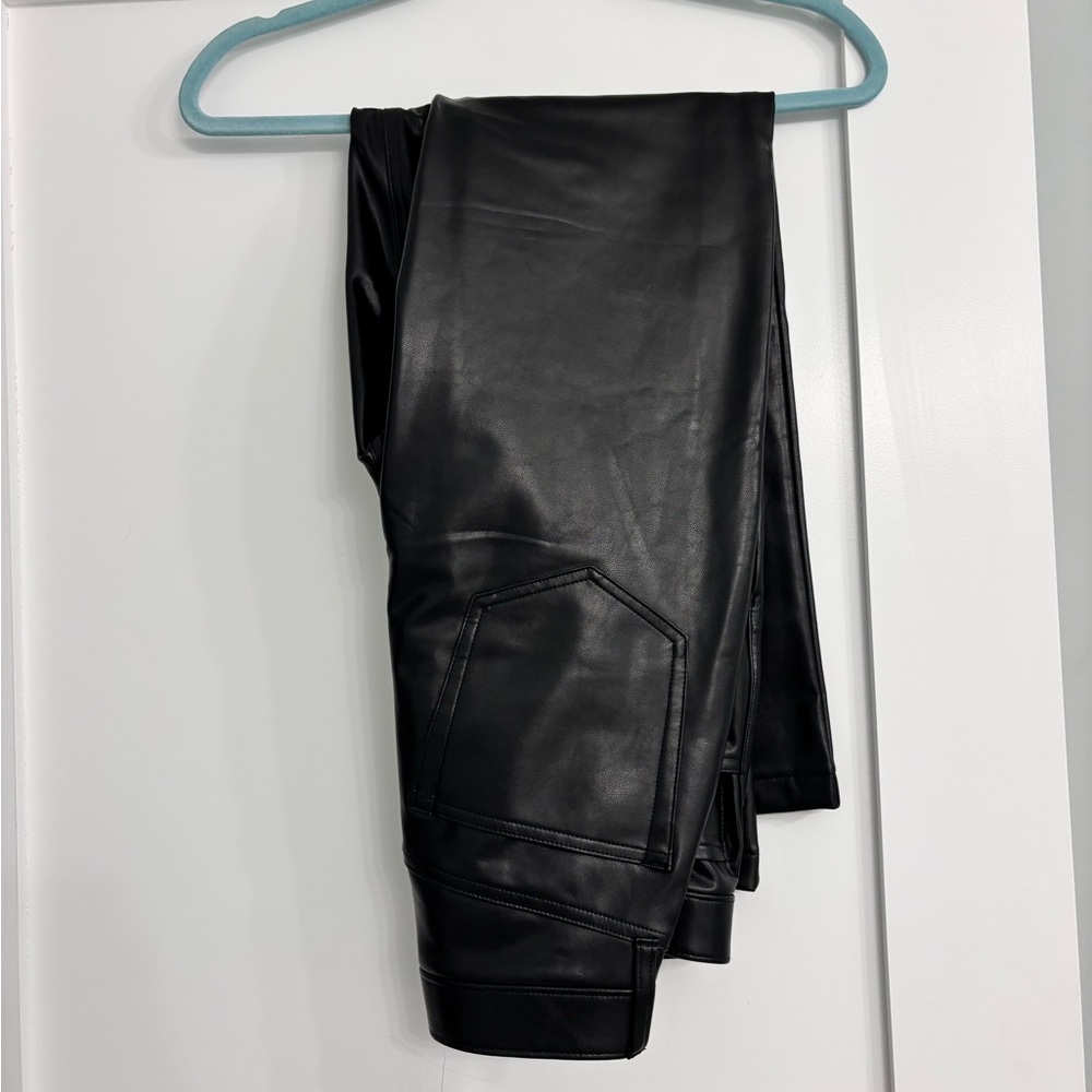 Abercrombie & Fitch Black Leather Pants